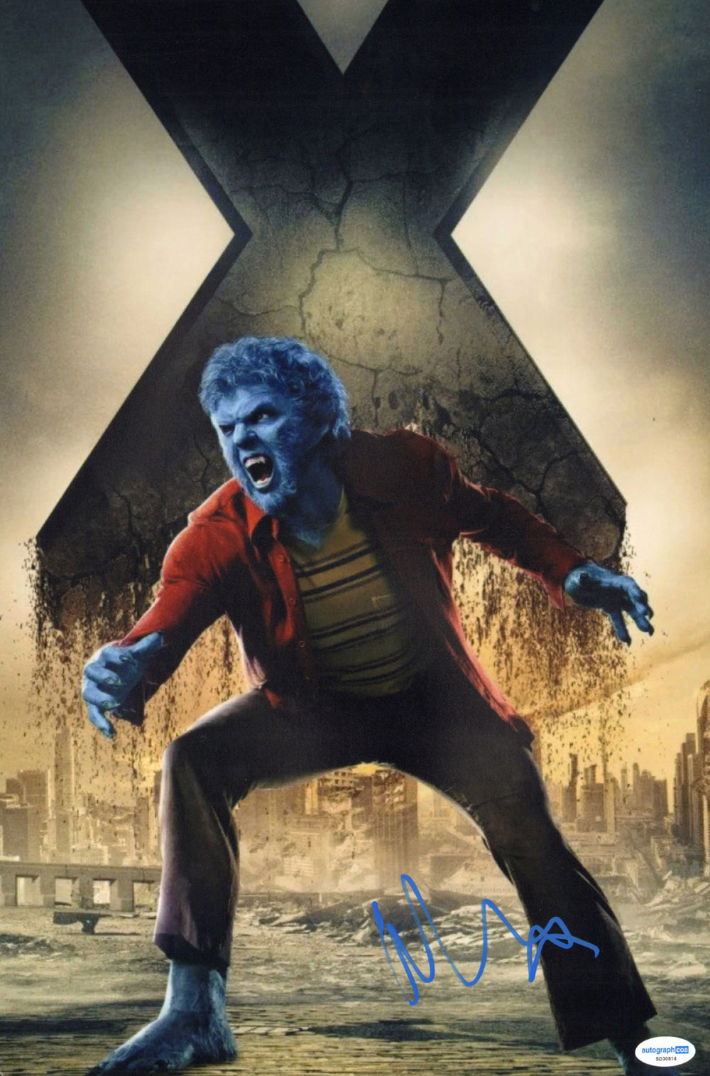 Nicholas Hoult as Beast in X-Men: Days of Future Past Signed 12x18 Photo