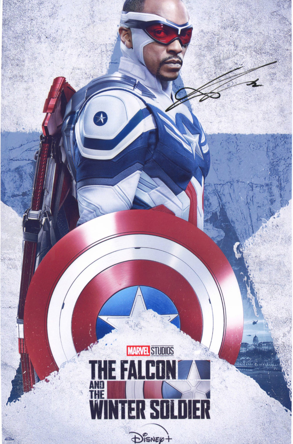 Anthony Mackie as Sam Wilson / Falcon in Captain America: The Winter Soldier (Official Pix) Signed 11x17 Mini Poster