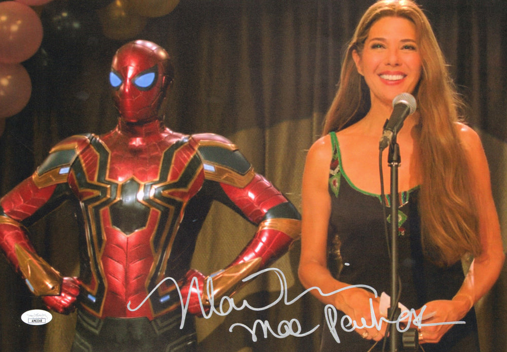 Marisa Tomei as Mae Parker in Spider-Man: Far From Home (JSA) Signed 11x16 Photo with Character Name