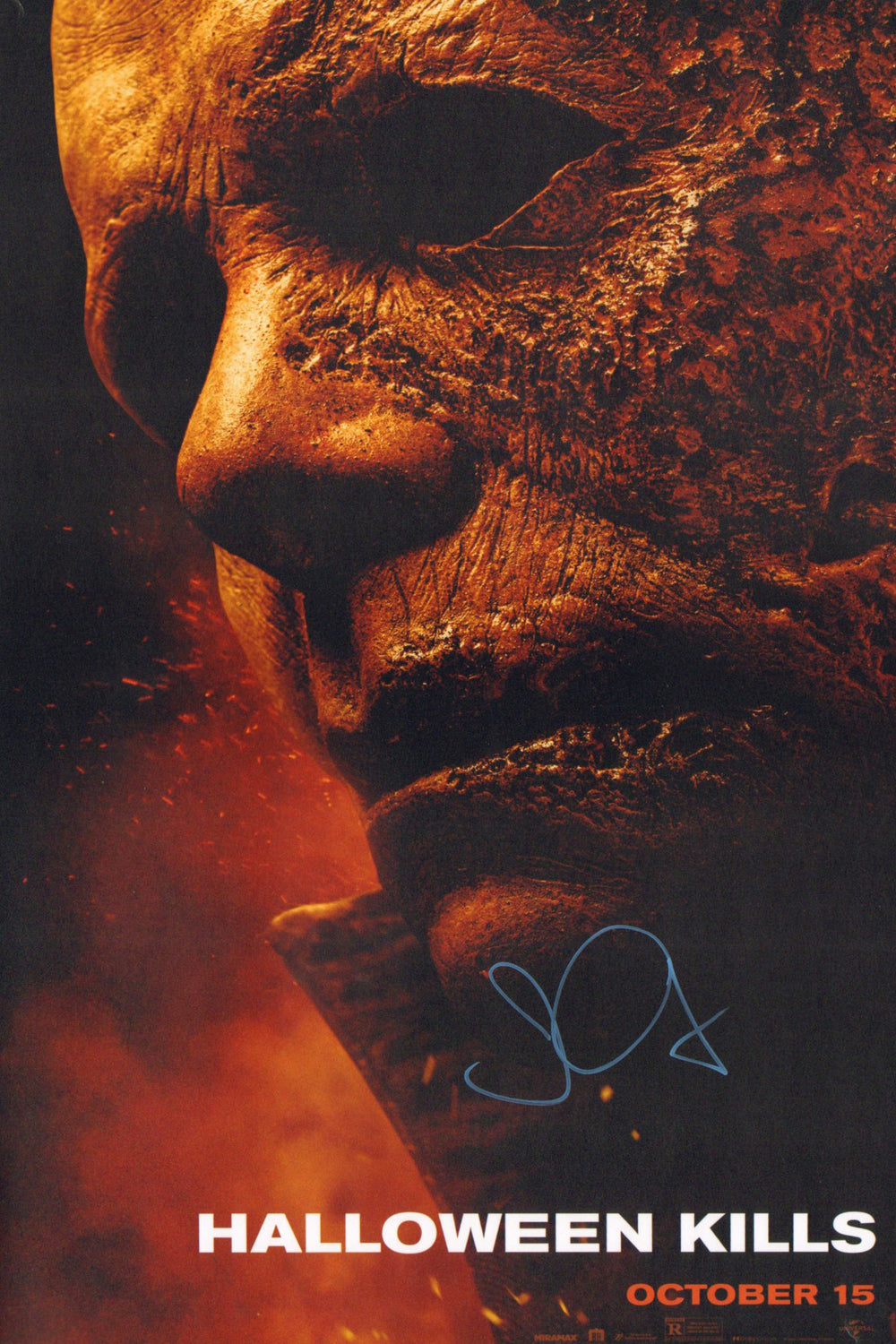 John Carpenter as Creator of Michael Myers & Composer of Halloween Kills Signed 12x18 Mini Poster
