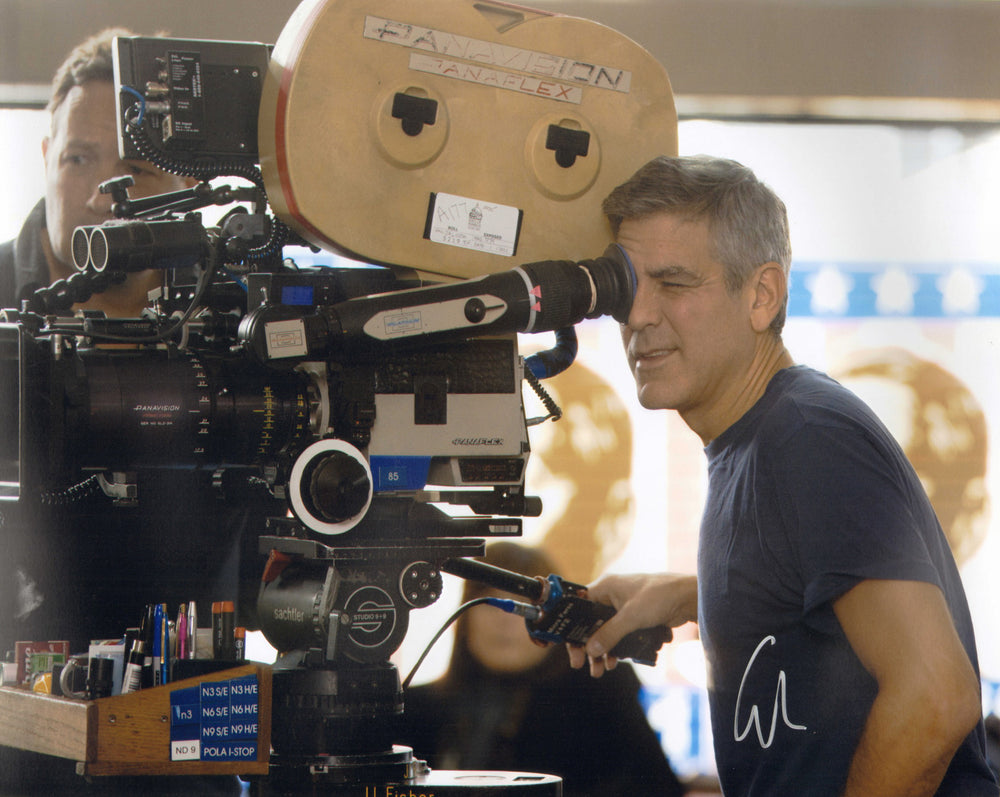 George Clooney Directing The Ides of March Signed 16x20 Photo