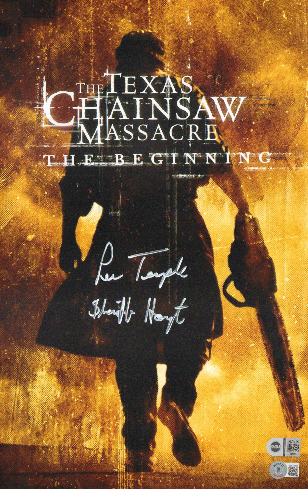 Lew Temple as Sheriff Winston in The Texas Chainsaw Massacre: The Beginning (SWAU) Signed 11x17 Mini Poster