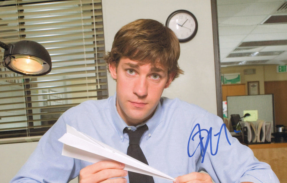 John Krasinski as Jim Halpert in The Office Signed 11x17 Photo