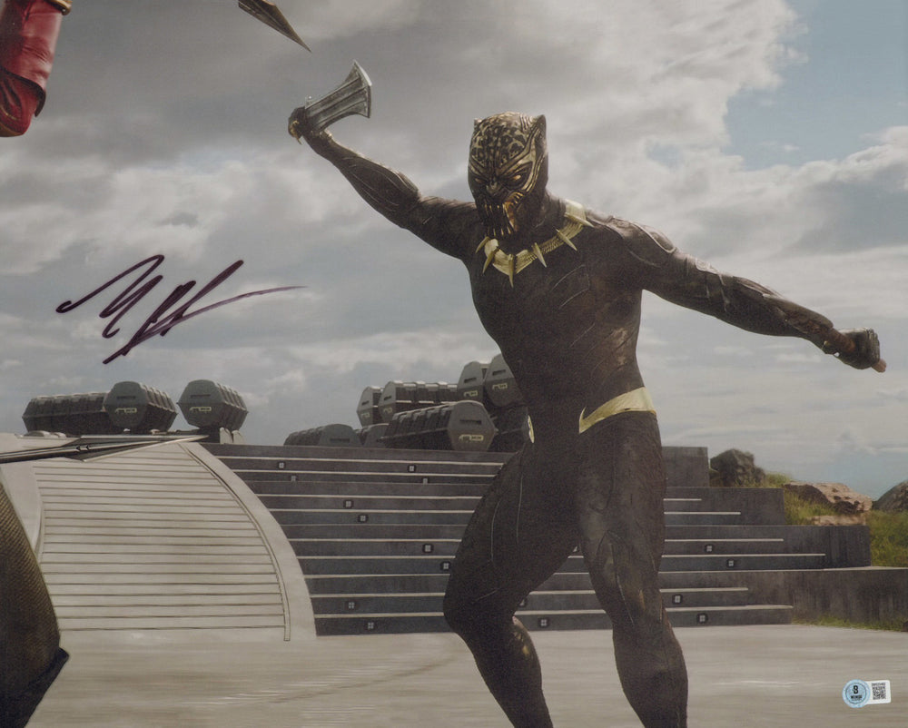Michael B. Jordan as Killmonger in Black Panther (Beckett) Signed 16x20 Photo