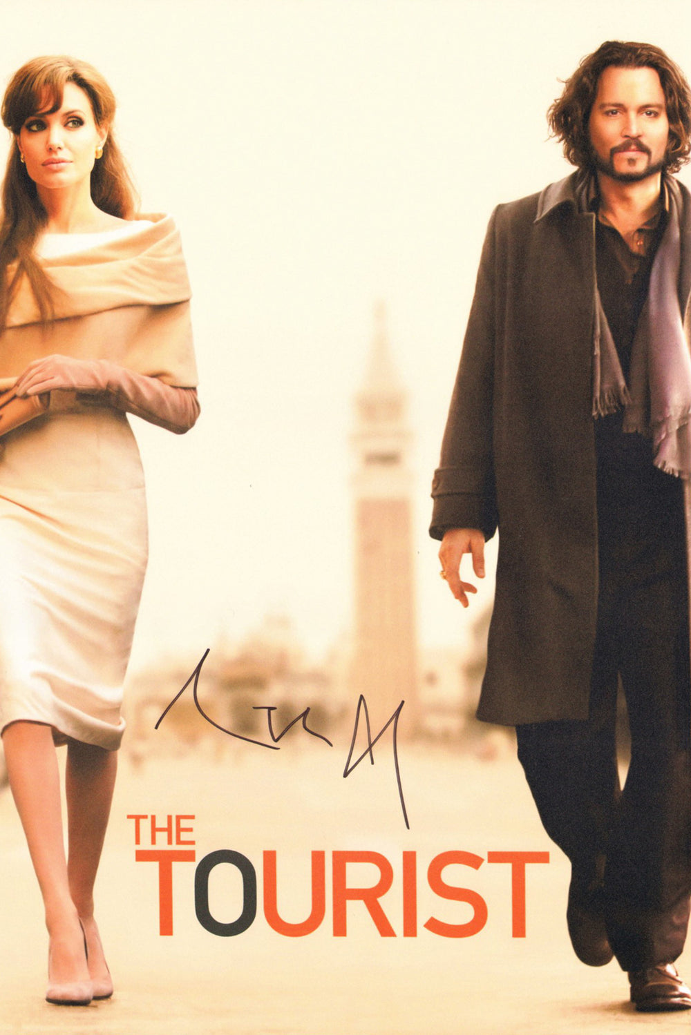 Angelina Jolie as Elise Clifton-Ward in The Tourist Signed 12x18 Mini Poster