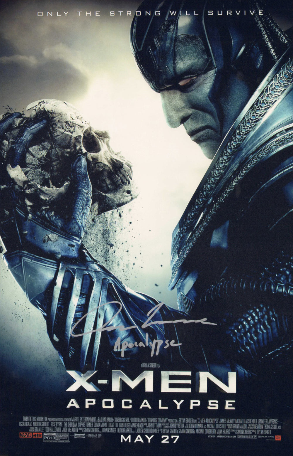 Oscar Isaac as Apocalypse in X-Men: Apocalypse Signed 11x17 Mini Poster with Character Name