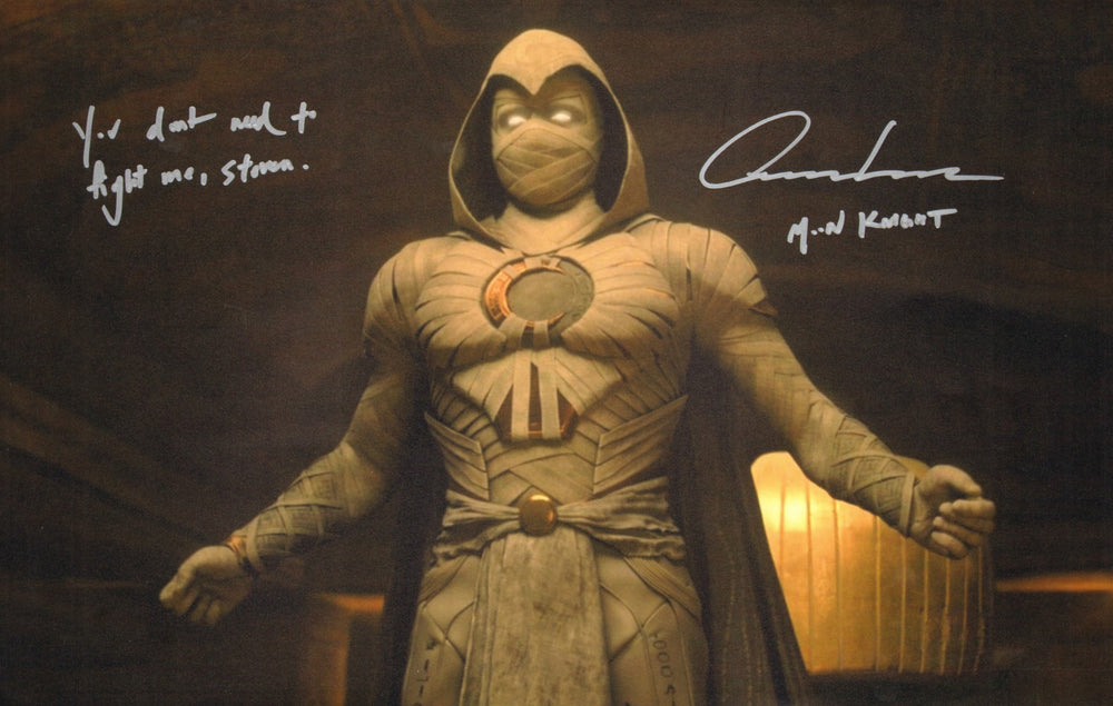 Oscar Isaac as Moon Knight in Moon Knight Signed 11x17 Photo with Character Name & Quote