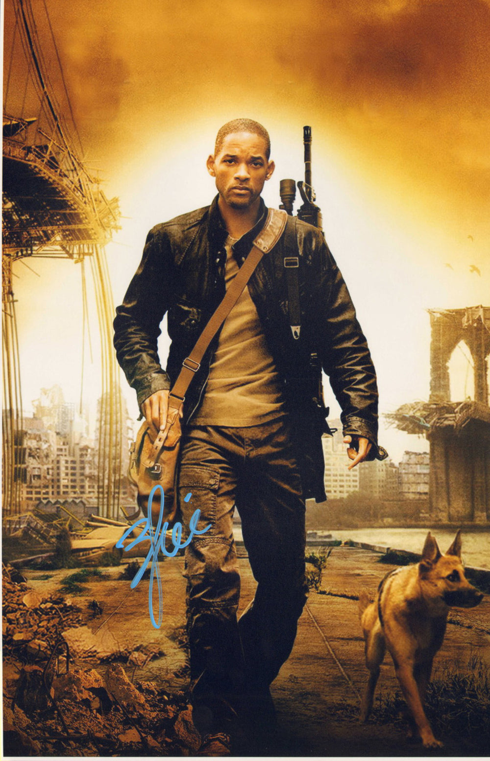 Will Smith as Dr. Robert Neville in I Am Legend Signed 11x17 Photo