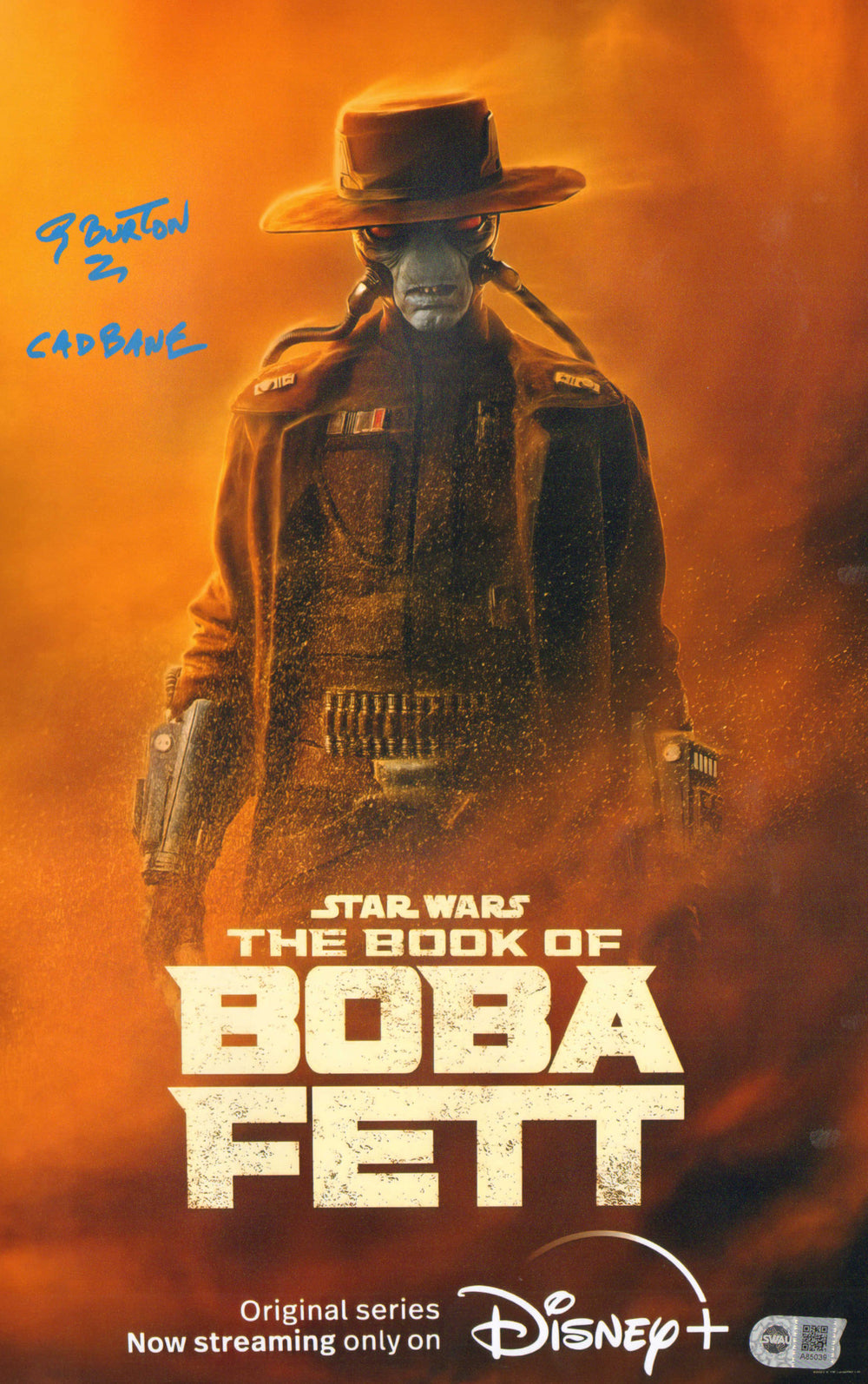 Corey Burton & Dorian Kingi as Cad Bane in Star Wars: The Book of Boba Fett (SWAU) Signed 11x17 Mini Poster with Character Name