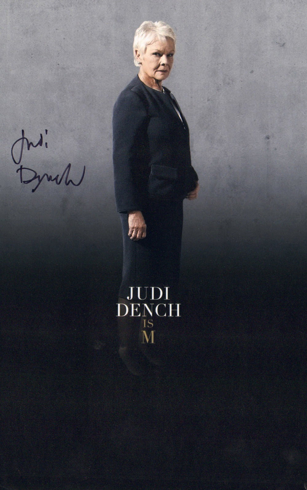 Judi Dench as M in James Bond 007: Goldeneye Signed 11x17 Photo