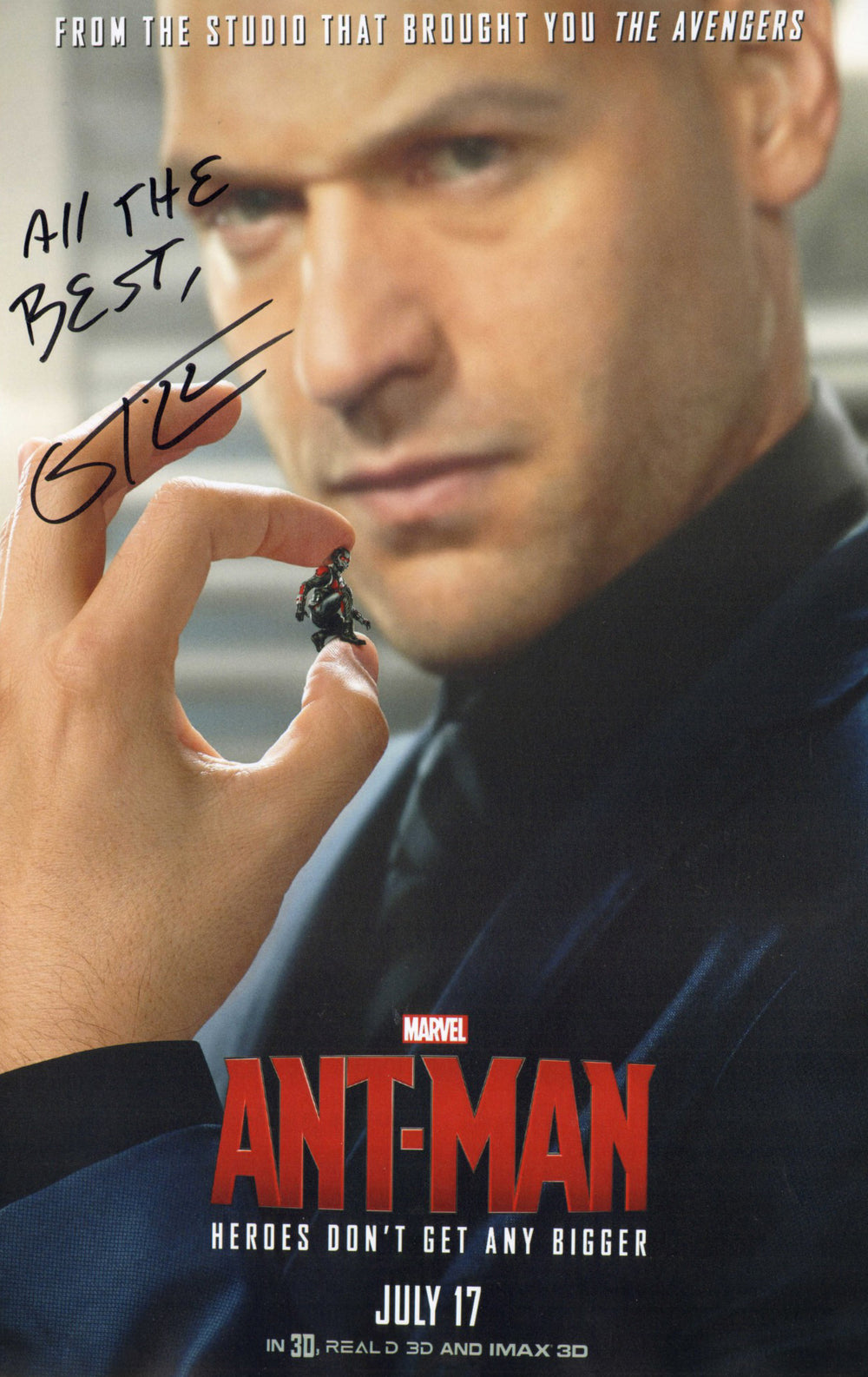 Corey Stoll as Darren Cross in Ant-Man Signed 11x17 Mini Poster