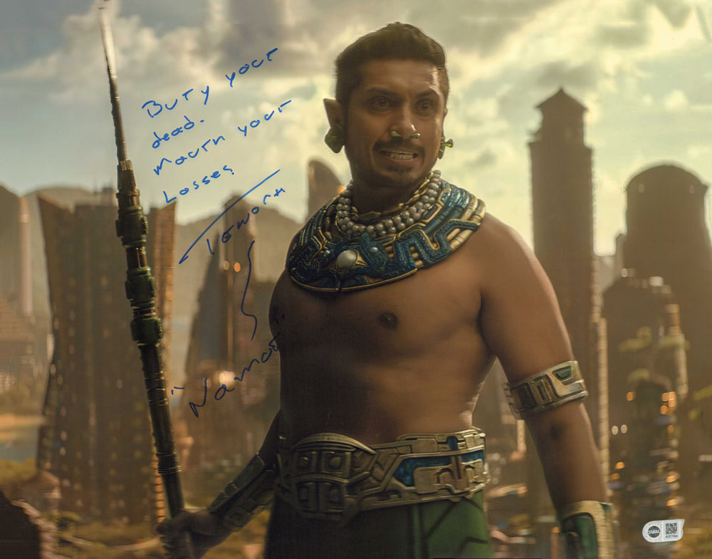 Tenoch Huerta as Namor in Black Panther: Wakanda Forever (SWAU) Signed 16x20 Photo with Character Name & Quote