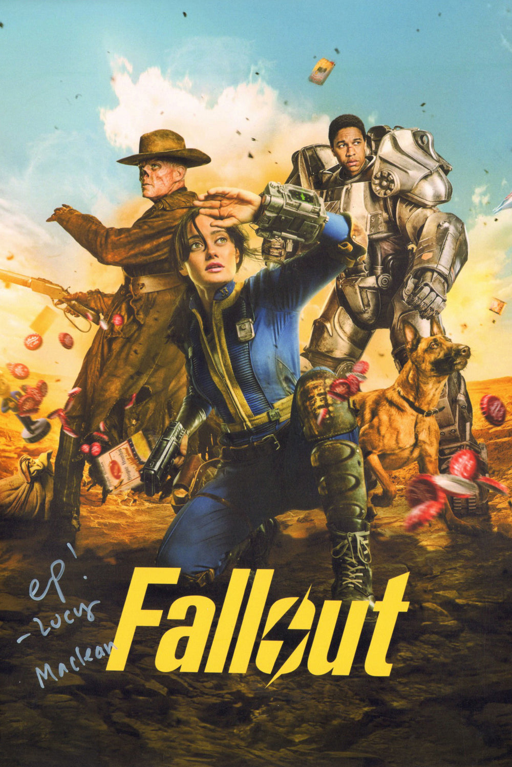 Ella Purnell as Lucy MacLean in Fallout Signed 11.75x16.5 Mini Poster with Character Name