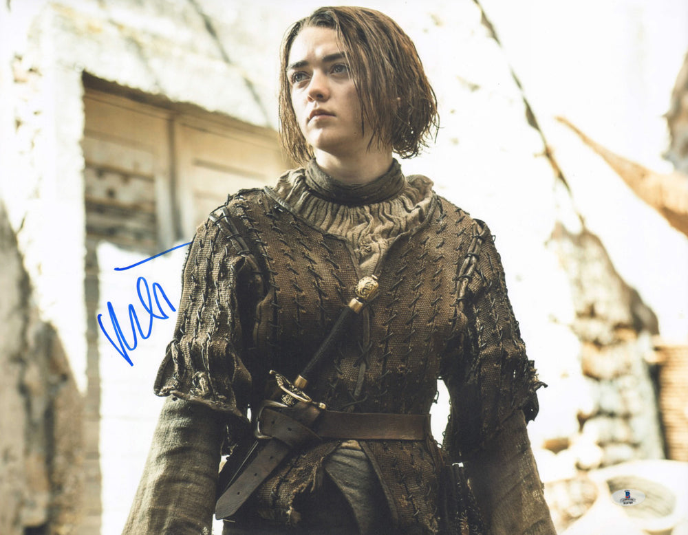 Maisie Williams as Arya Stark in Game of Thrones Signed 16x20 Photo