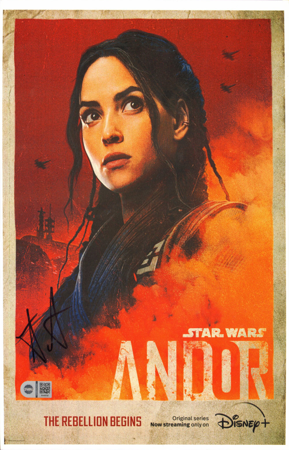 Adria Arjona as Bix Caleen in Star Wars: Andor (SWAU) Signed 11x17 Mini Poster