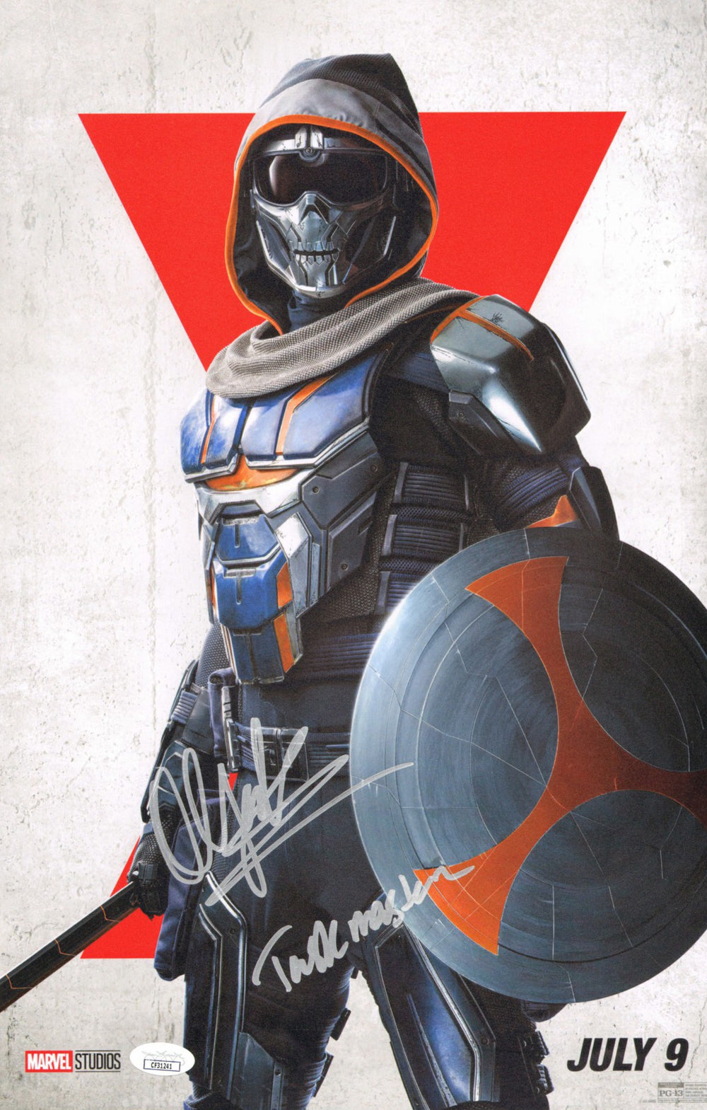 Olga Kurylenko as Taskmaster in Marvel's Black Widow (JSA) Signed 11x17 Mini Poster with Character Name