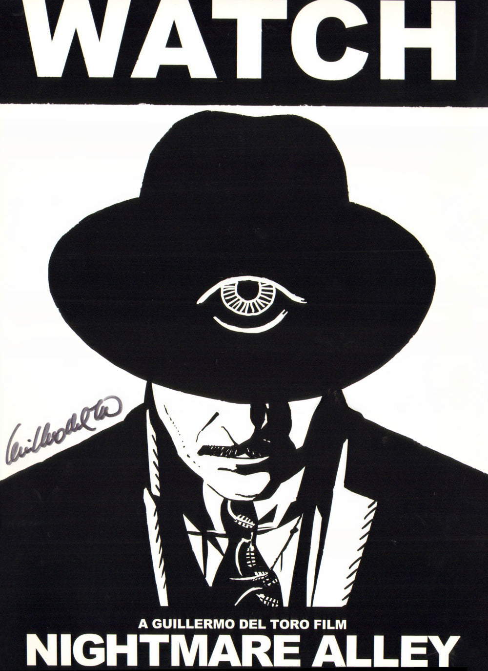 Guillermo del Toro as the Director of Nightmare Alley Signed 13x19 Mini Poster