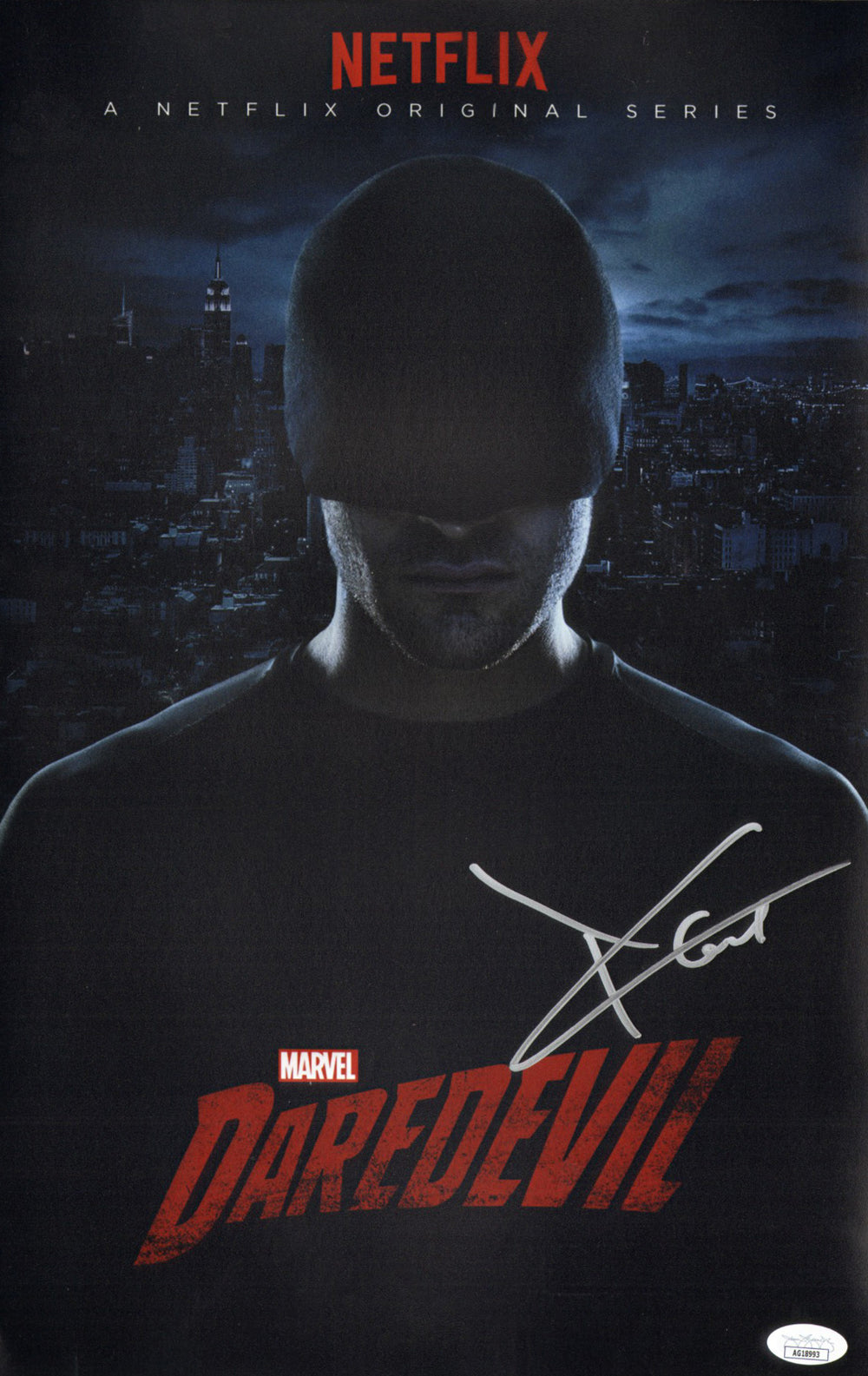 Charlie Cox as Matt Murdock in Daredevil (JSA) Signed 11x17 Mini Poster