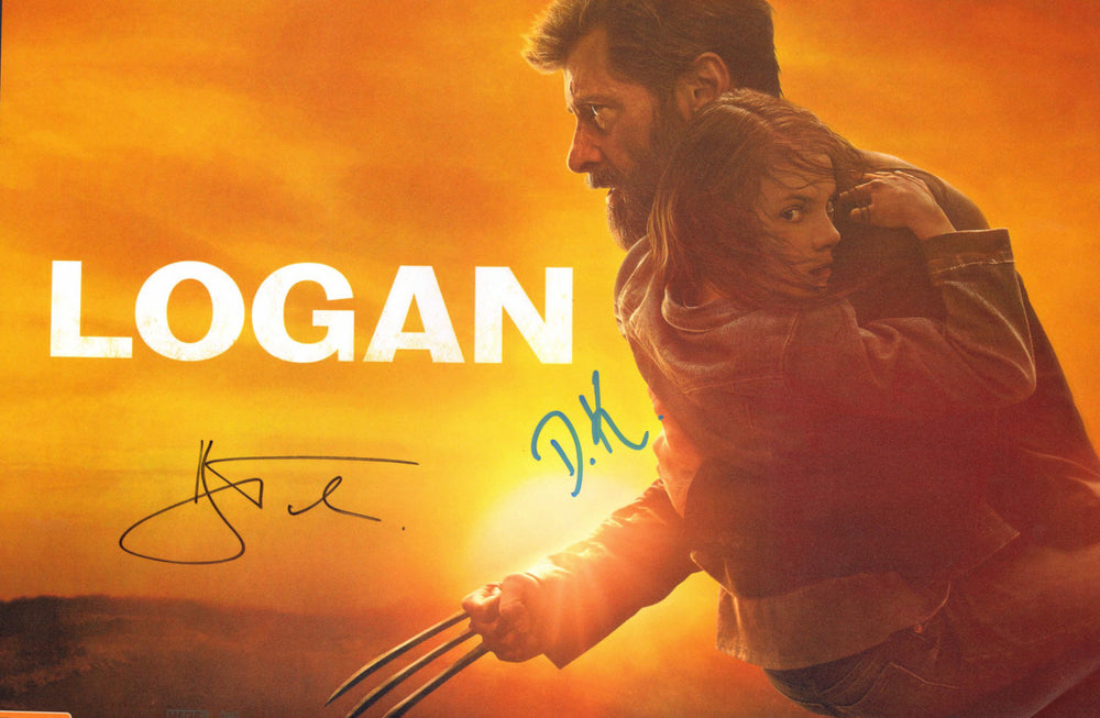 Hugh Jackman as Wolverine & Dafne Keen as X-23 in Logan Signed 12x18 Mini Poster