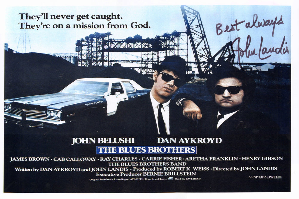 John Landis Writer / Director of The Blues Brothers Signed 12x18 Mini Poster