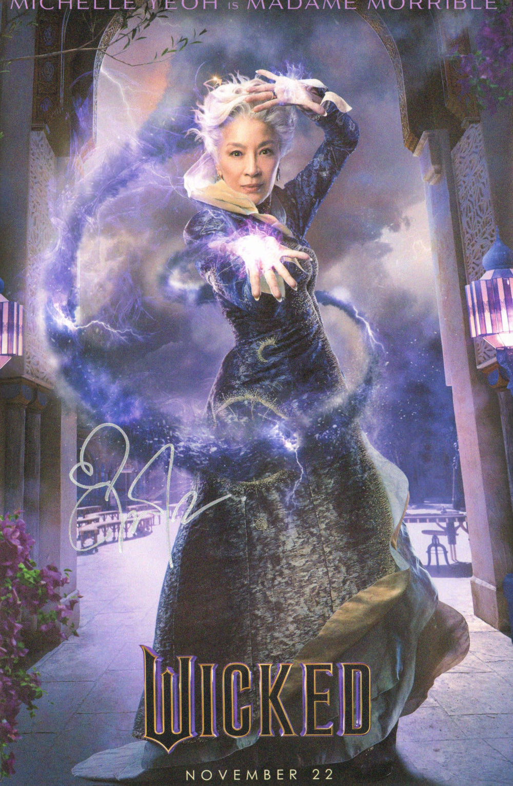 Michelle Yeoh as Madame Morrible Signed 12x18 Mini Poster