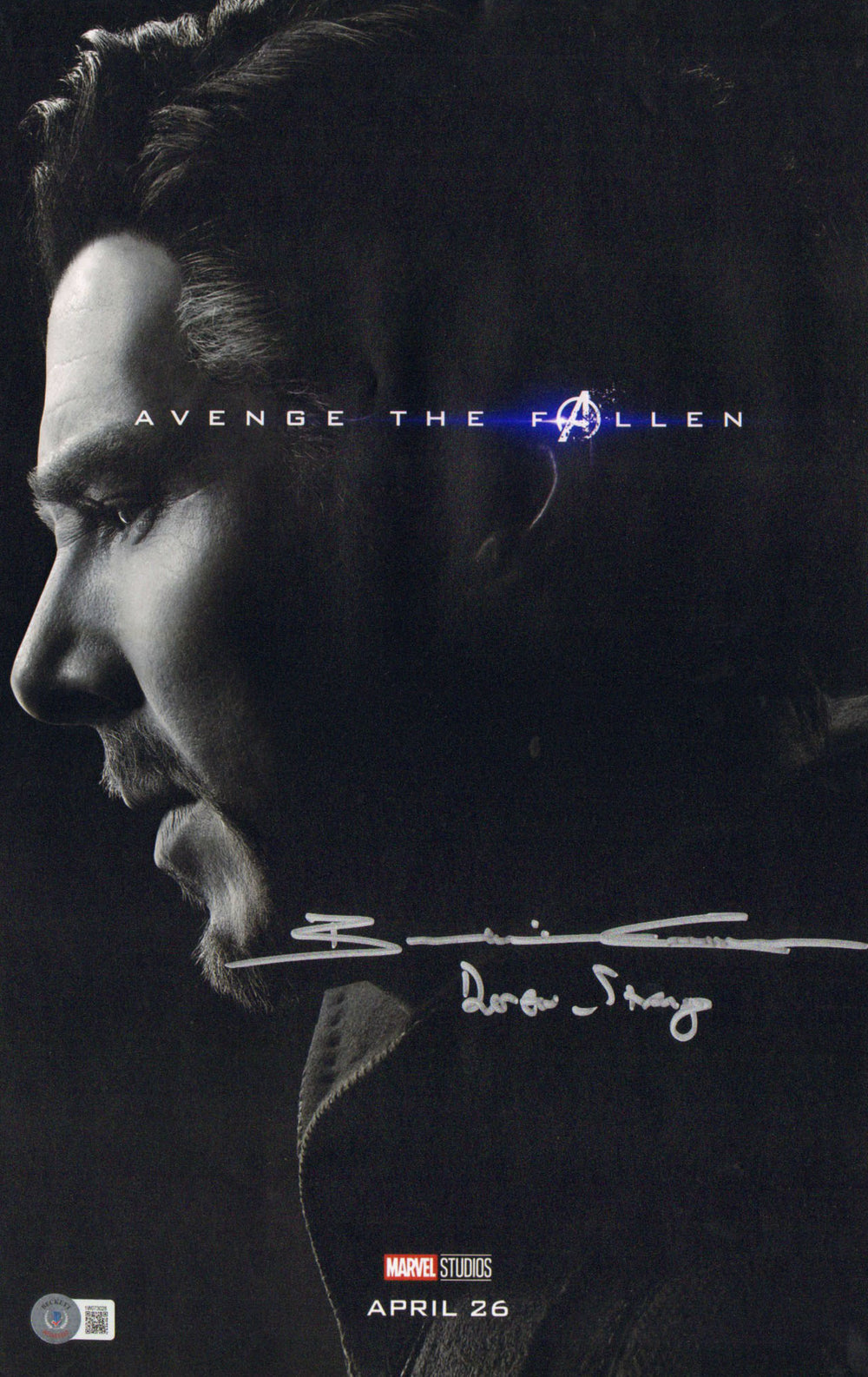 Benedict Cumberbatch as Doctor Strange in Avengers: Endgame (Beckett) Signed 11x17 Mini Poster with Character Name