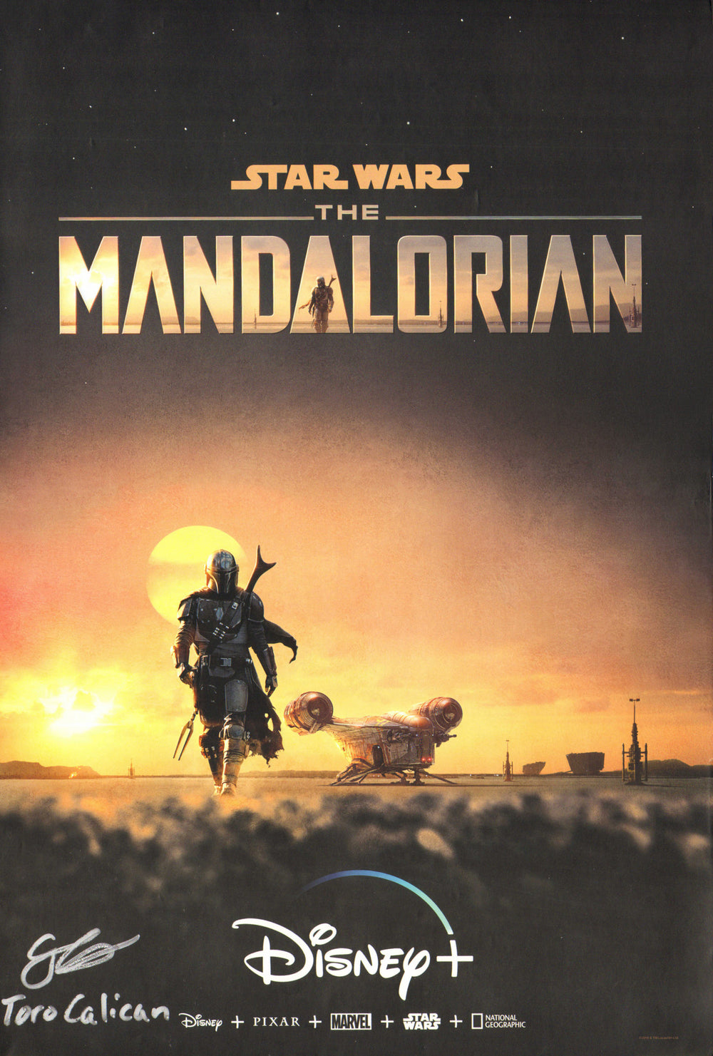 Jake Cannavale as Toro Calican in Star Wars: The Mandalorian Signed 13x19 Mini Poster