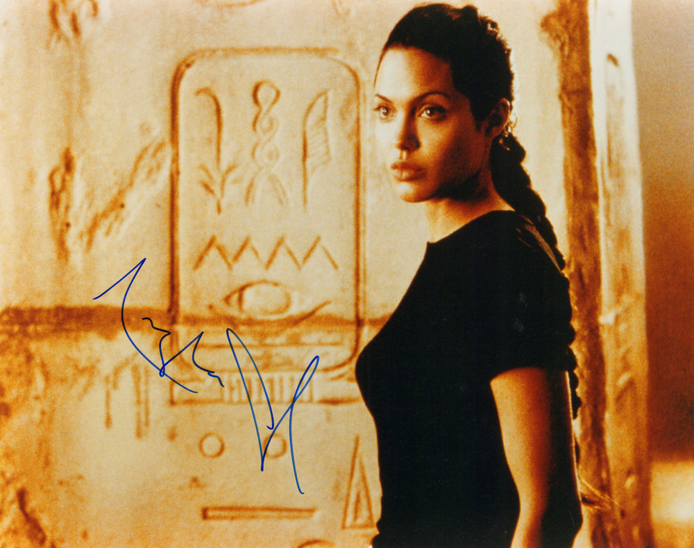 Angelina Jolie as Lara Croft in Tomb Raider Signed 16x20 Photo