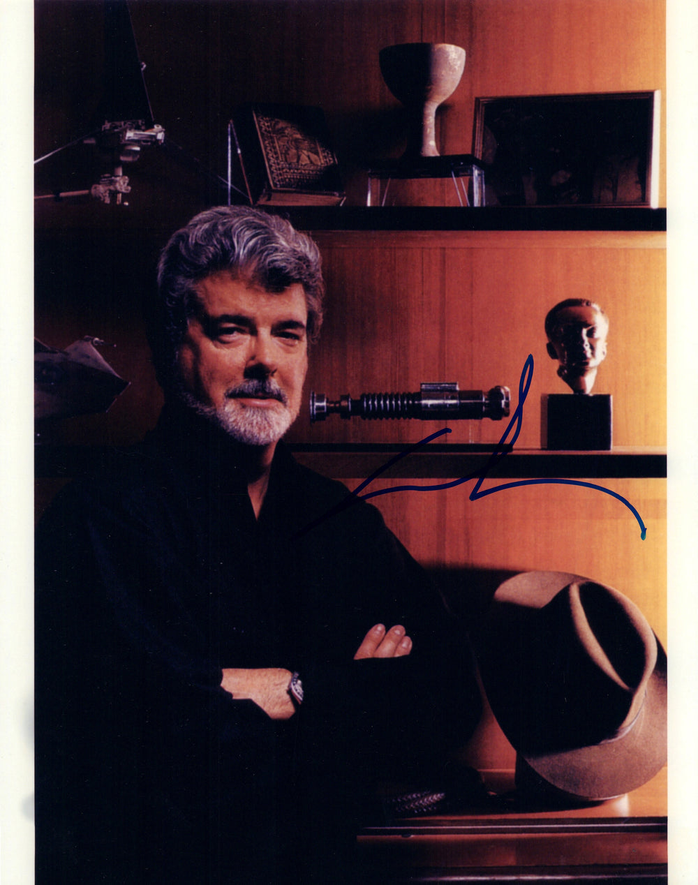 George Lucas Creator of Star Wars & Indiana Jones Signed 11x14 Photo