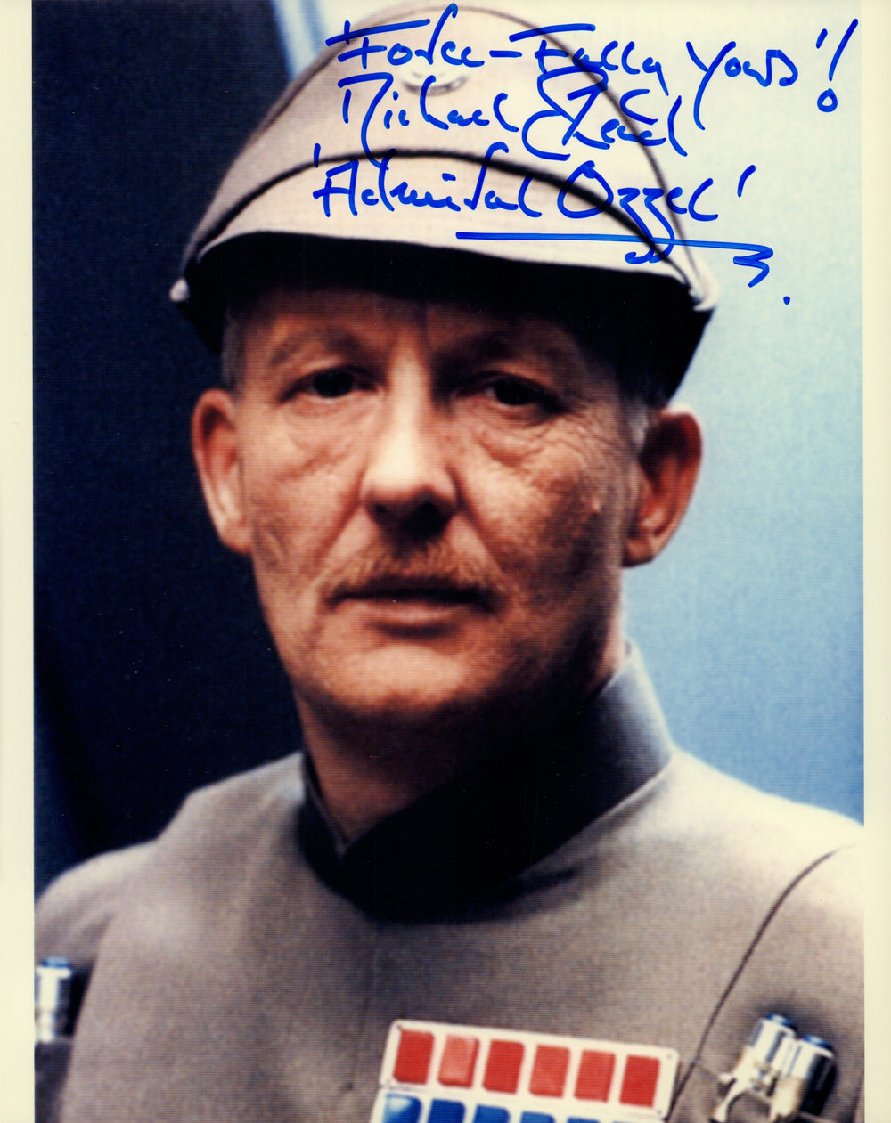 Michael Sheard as Admiral Ozzel in Star Wars: The Empire Strikes Back Signed 8x10 Photo