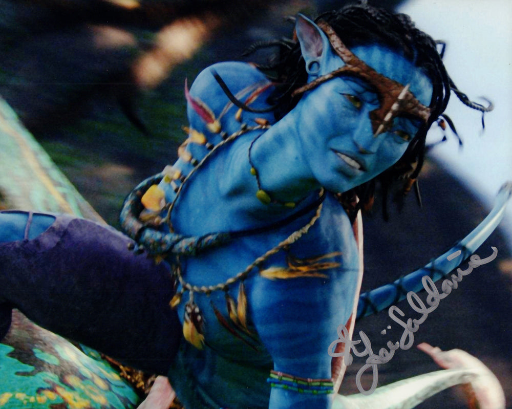 Zoe Saldana as Neytiri in James Cameron's Avatar Signed 8x10 Photo