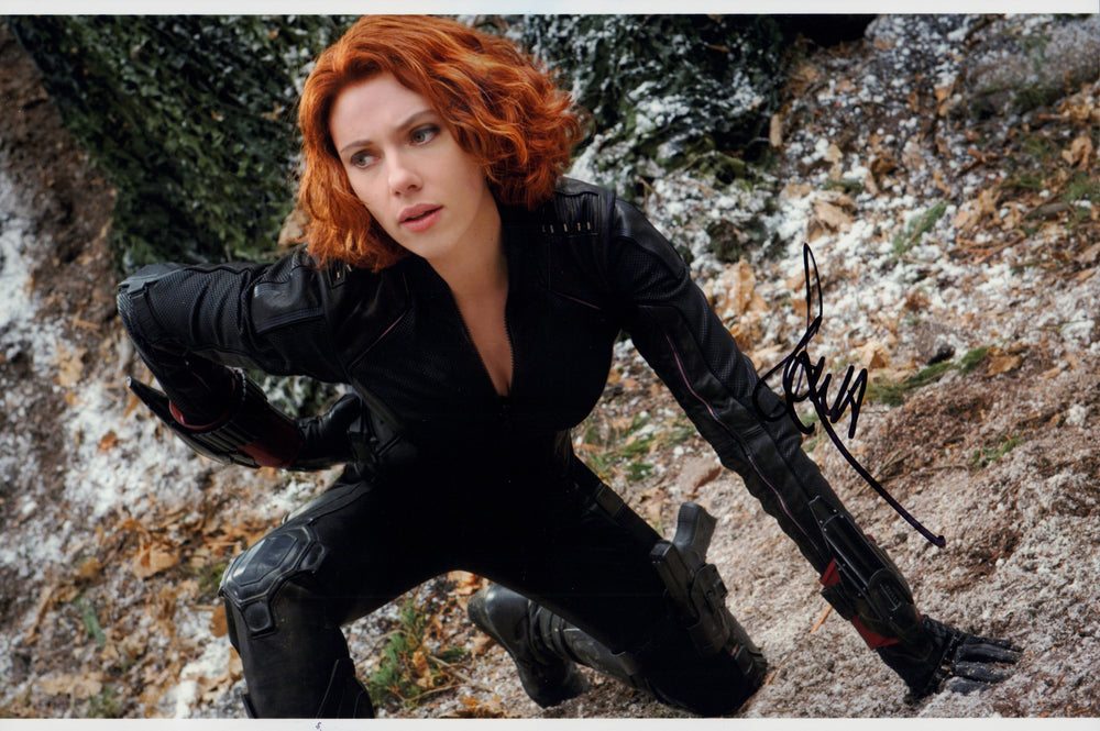 Scarlett Johansson as Black Widow in Marvel's Avengers: Age of Ultron Signed 8x12 Photo