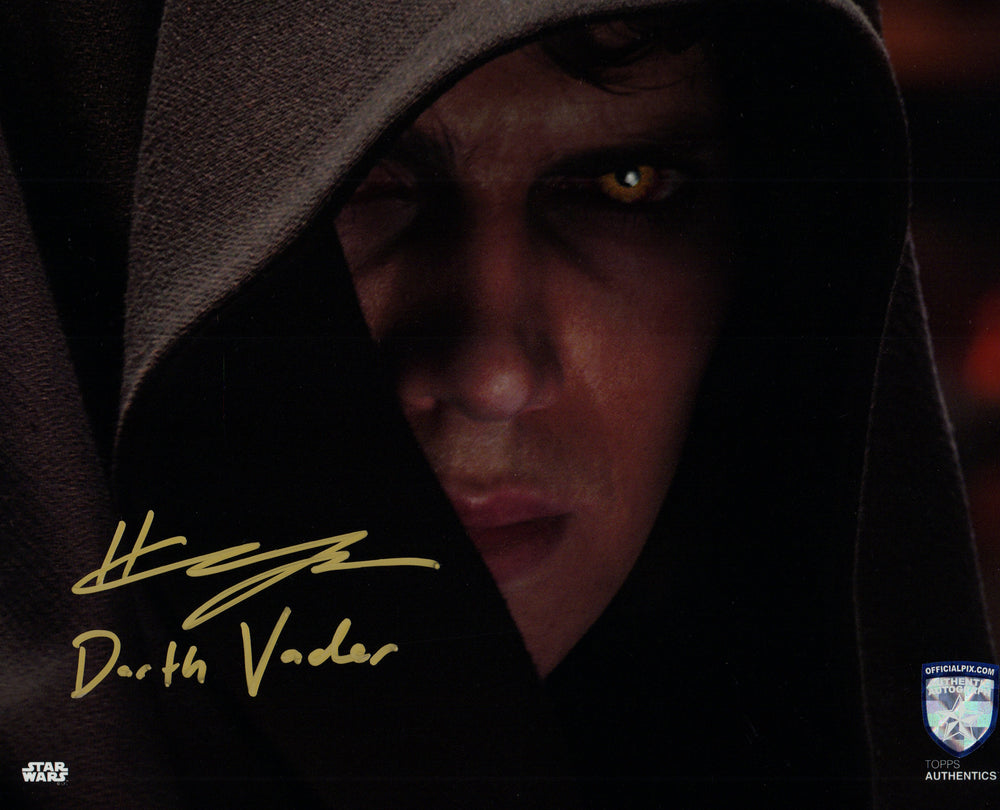 Hayden Christensen as Darth Vader in Star Wars Episode III: Revenge of the Sith Signed (Official Pix) 8x10 Photo with Character Name