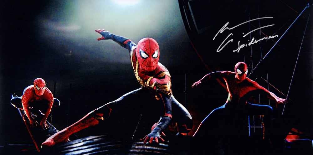 Andrew Garfield as Spider-Man in Spider-Man: No Way Home Signed 10x20 Photo
