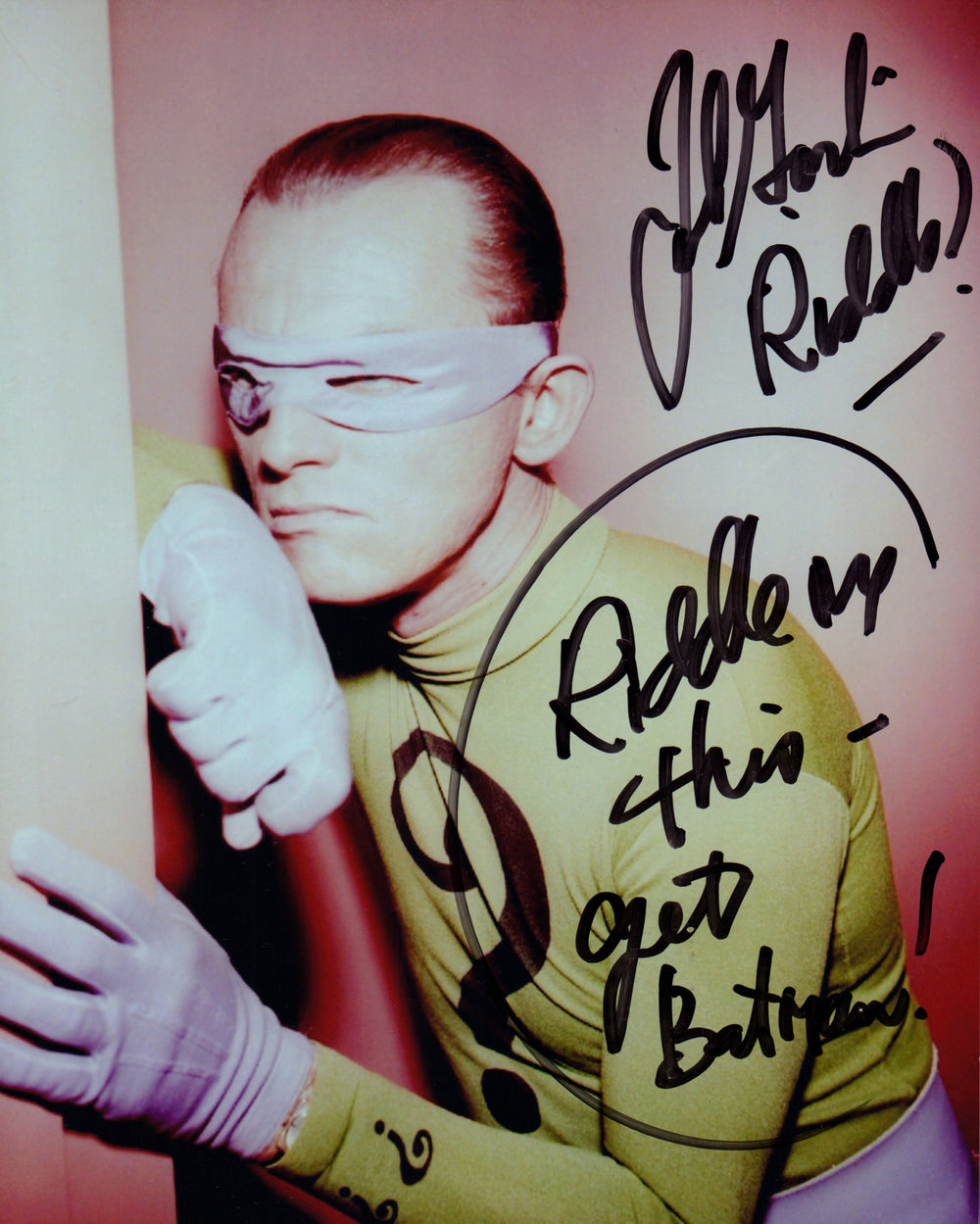 Frank Gorshin as The Riddler in Batman 1966 TV Series Signed 8x10 Photo