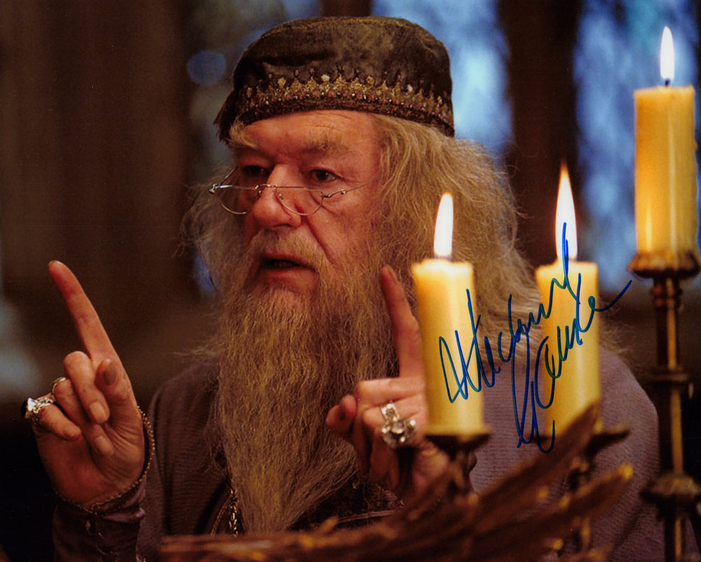 Michael Gambon as Albus Dumbledore from Harry Potter Signed 8x10 Photo