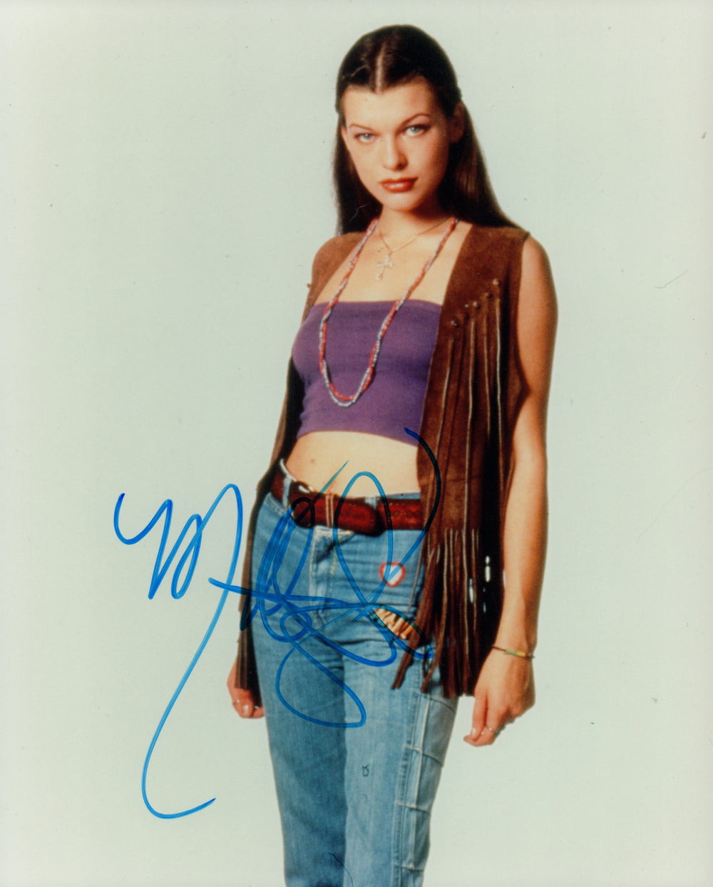 Milla Jovovich from The Fifth Element & Resident Evil Signed 8x10 Photo