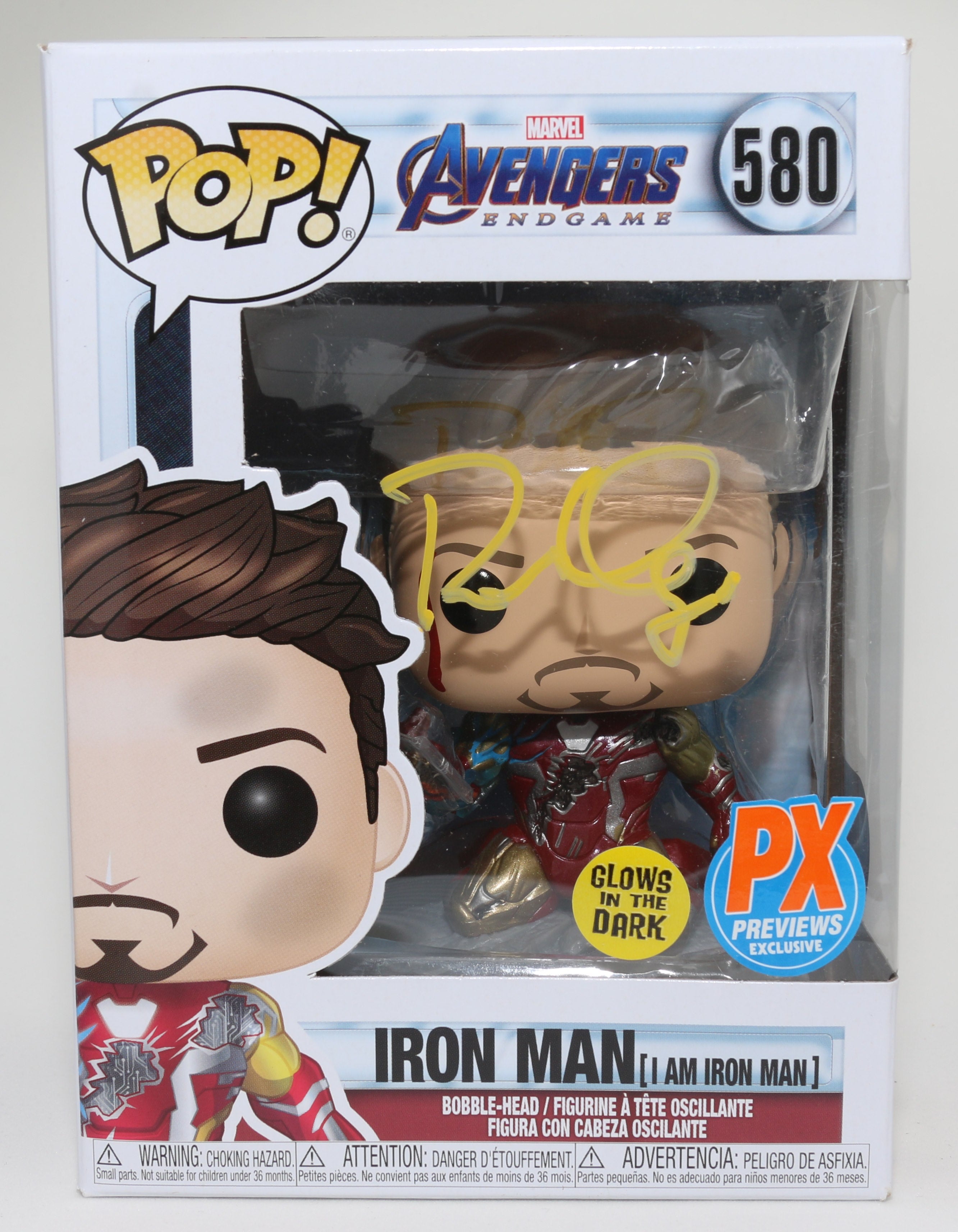 funko pop SWAU公式サイン　ロバートダウニーJr. Robert Downey Jr. as Iron Man in Iron Man 2 (SWAU) Signed