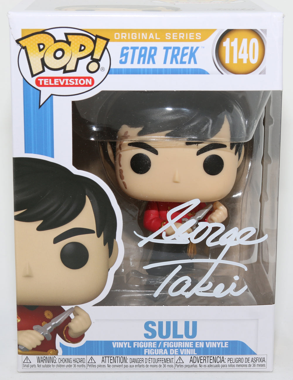 George Takei as Sulu from Star Trek: The Original Series (SWAU) Signed POP! Funko