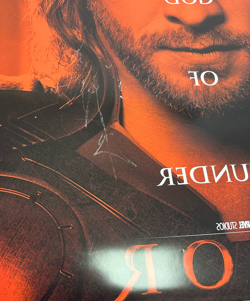 
                  
                    Thor 27x40 Poster Signed by Creator Stan Lee and Actors: Chris Hemsworth, Natalie Portmann, & Kat Dennings with Character Names
                  
                