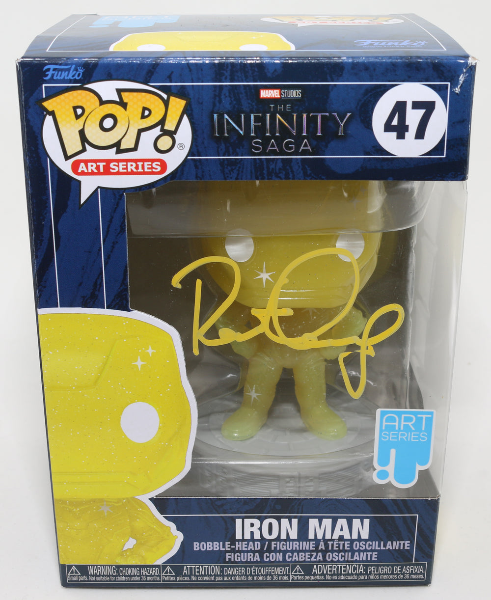 Robert Downey Jr. as Iron Man in Marvel's The Infinity Saga (SWAU) Signed POP! Art Series Yellow Funko