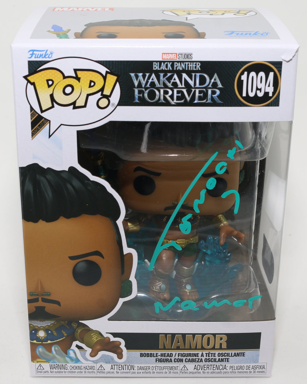 Tenoch Huerta as Namor in Black Panther: Wakanda Forever (SWAU) Signed POP! Funko #1094