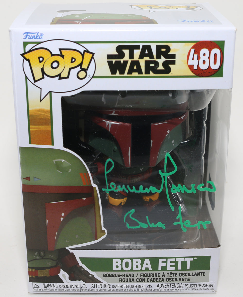 Temuera Morrison as Boba Fett in Star Wars: The Book of Boba Fett (SWAU) Signed POP! Funko with Character Name