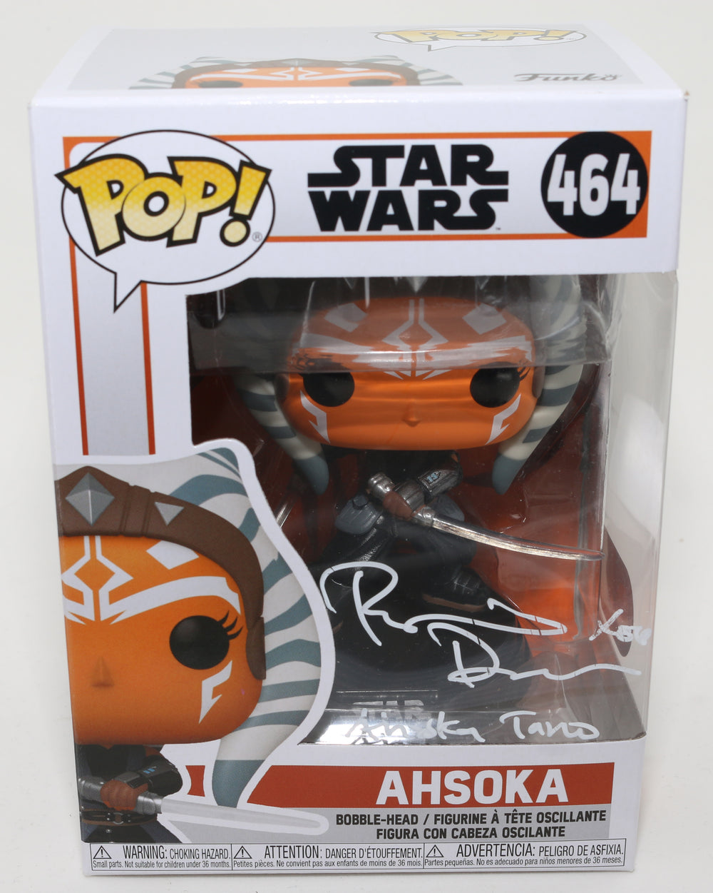 Rosario Dawson as Ahsoka in Star Wars: The Mandalorian (SWAU) Signed POP! Funko with Character Name