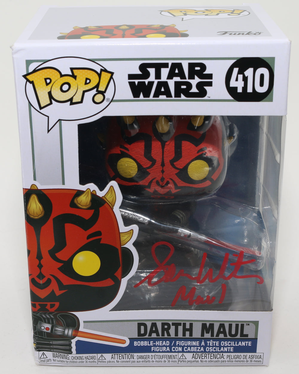 Sam Witwer as Darth Maul in Star Wars: The Clone Wars (SWAU) Signed Funko POP! with Character Name