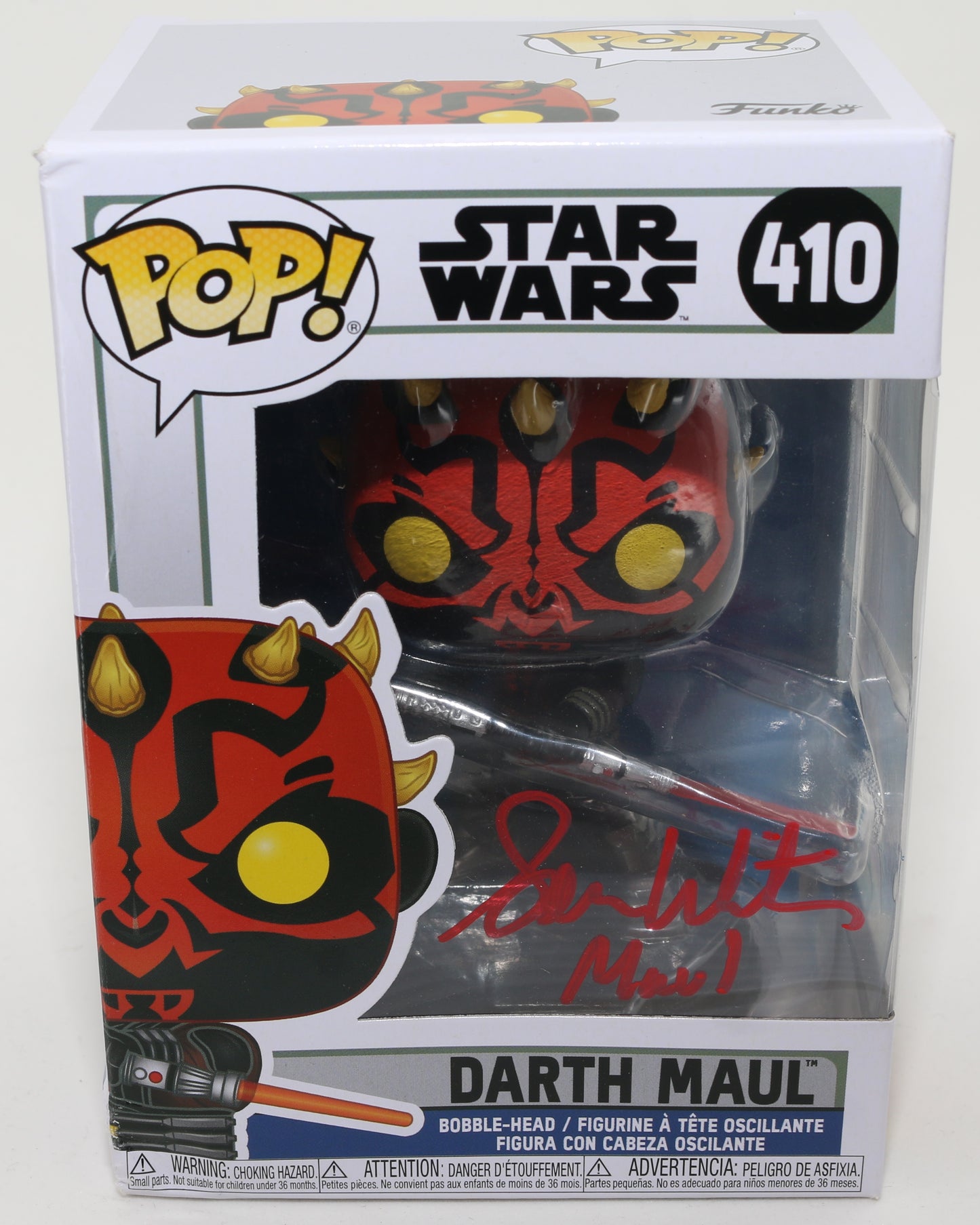 
                  
                    Sam Witwer as Darth Maul in Star Wars: The Clone Wars (SWAU) Signed POP! Funko with Character Name
                  
                