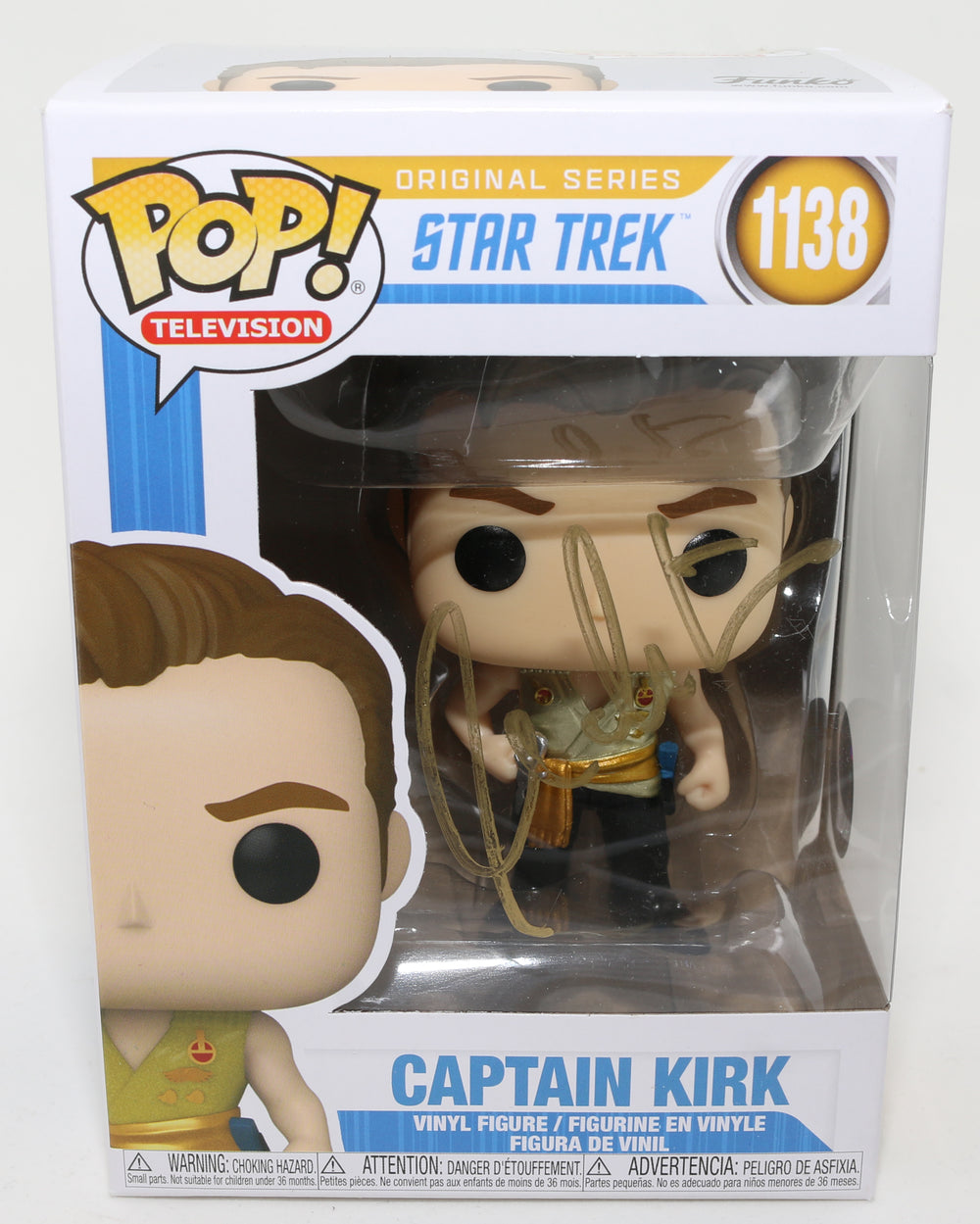 William Shatner as Captain James T. Kirk in Star Trek: The Original Series (SWAU) Signed POP! Funko