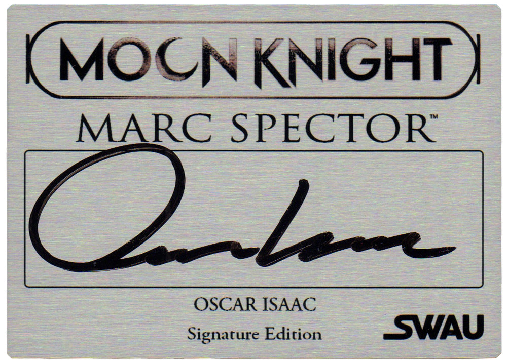 Oscar Isaac as Marc Spector Moon Knight (SWAU) Signed Plaque