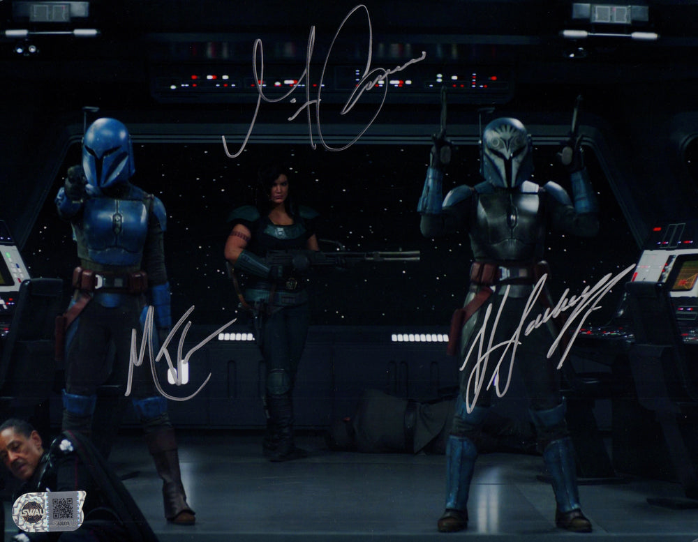 Gina Carano, Katee Sackhoff, & Mercedes Varnado in Star Wars The Mandalorian (SWAU) Signed 11x14 Photo