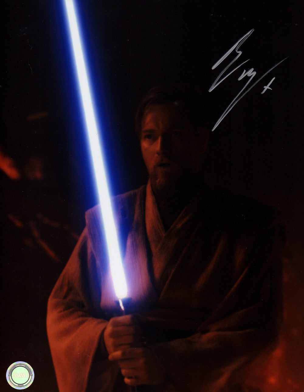 Ewan McGregor as Obi-Wan Kenobi from Star Wars Episode III: Revenge of the Sith Signed 11x14 (SWAU) Photo